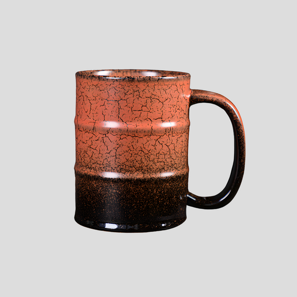 Large handmade kiln-fired "Toxic Waist" mug - 20.3oz