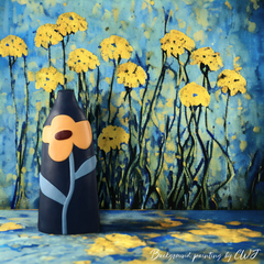 Handmade nordic inspired abstract "Bold Blossom Containers" vase Handmade nordic inspired abstract "Bold Blossom Containers" vase - Crafty-Clayworks