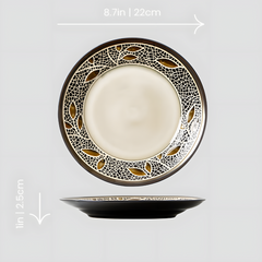 Artistic glazed "Autumn Mirage" plate Handmade glazed artistic "Autumn Mirage" plate - Crafty-Clayworks