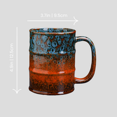Large handmade kiln-fired "Toxic Waist" mug - 20.3oz Large handmade kiln-fired "Toxic Waist" mug - 20.3oz