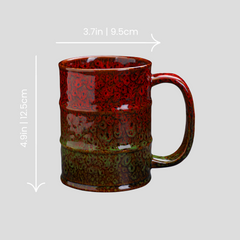 Large handmade kiln-fired "Toxic Waist" mug - 20.3oz Large handmade kiln-fired "Toxic Waist" mug - 20.3oz