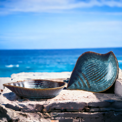 Handmade artistic "Navy Blue Conch" bowl Handmade artistic "Navy Blue Conch" bowl - Crafty-Clayworks