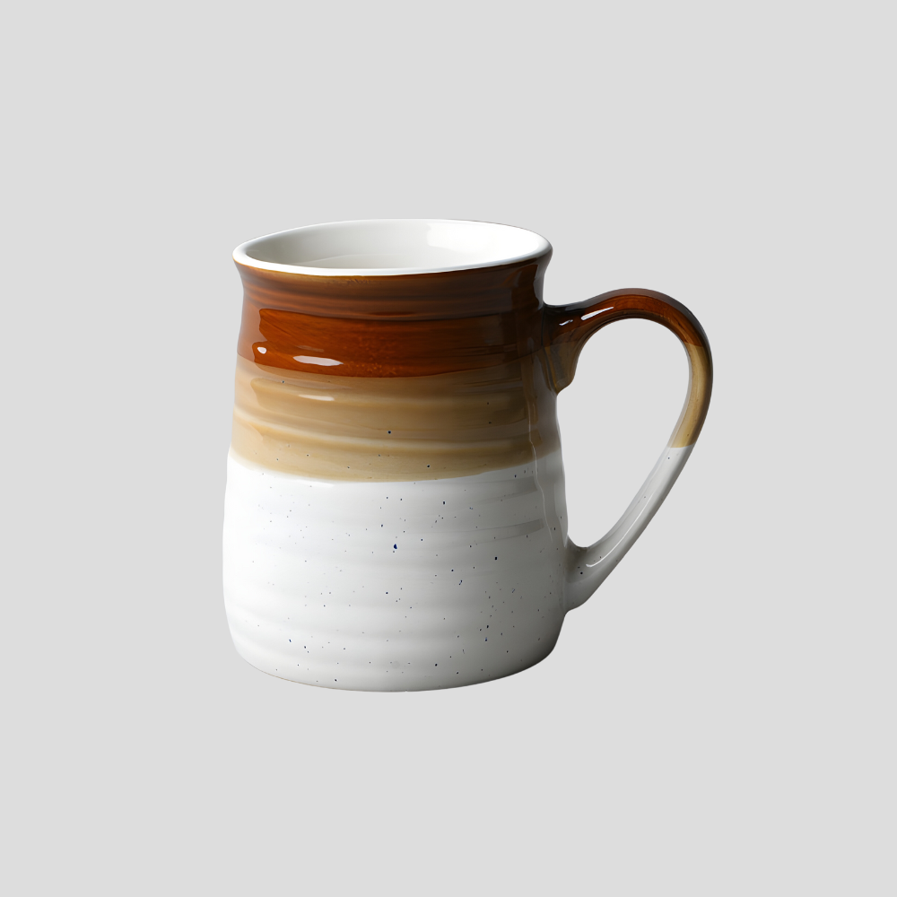 Unique tall handmade mug with colorful design - 18.5oz – Crafty