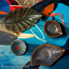 Handmade artistic "October Leaf" bowl Handmade artistic "October Leaf" bowl - Crafty-Clayworks