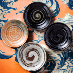 Handmade traditional "Friendly Mind - フレンドリーな心" deep plate Handmade Japanese traditional "Friendly Mind - フレンドリーな心" deep plate - Crafty-Clayworks