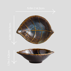 Handmade artistic "October Leaf" bowl Handmade artistic "October Leaf" bowl - Crafty-Clayworks