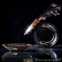 Handmade traditional "World Desolation - 世界の荒廃" deep plate Handmade Japanese traditional "World Desolation - 世界の荒廃" deep plate - Crafty-Clayworks