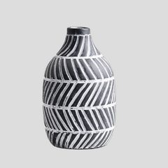 Handmade dark minimalistic "Chevron Symphony" vase Handmade dark minimalistic "Chevron Symphony" vase