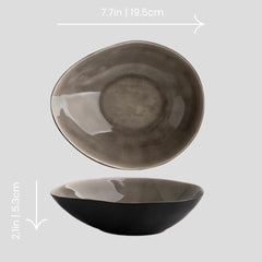 Handmade bowl with irregular shape - dark gray Handmade bowl with irregular shape - dark gray Crafty-Clayworks