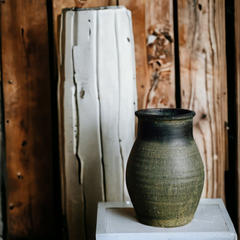 Handmade green antique vase Handmade green antique vase Crafty-Clayworks