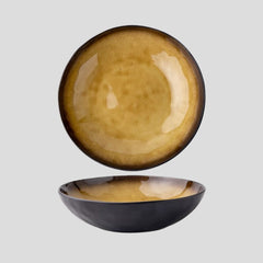 Handmade glazed salad bowl - yellow Handmade salad bowl - yellow Crafty-Clayworks