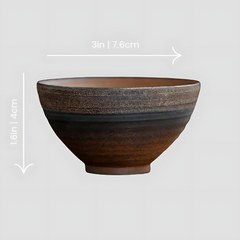 Handmade threaded cup - 2.7oz Handmade threaded cup - 2.7oz Crafty-Clayworks
