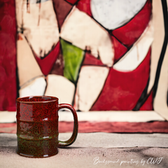 Large handmade kiln-fired "Toxic Waist" mug - 20.3oz Large handmade kiln-fired "Toxic Waist" mug - 20.3oz