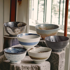 Japanese traditional "Ocean Waves - 海の波" bowl Handmade Japanese traditional "Ocean Waves - 海の波" bowl - Crafty-Clayworks
