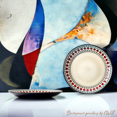 Artistic glazed "Plain Boring Trivia" plate Handmade glazed artistic "Plain Boring Trivia" plate - Crafty-Clayworks