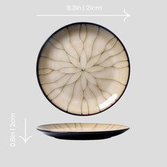 Artistic glazed "The Mystical Meadows" plate Handmade glazed artistic "The Mystical Meadows" plate - Crafty-Clayworks