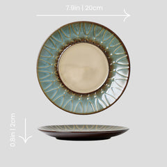 Artistic glazed "A Whimsical Melody" plate Handmade glazed artistic "A Whimsical Melody" plate - Crafty-Clayworks