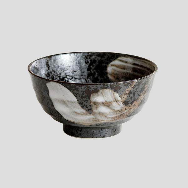 Handmade Japanese traditional "Night Spirits - 夜の精霊" bowl - Crafty-Clayworks