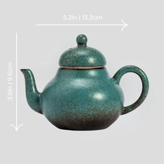 Small traditional handmade kiln-turned teapot - 10oz Traditional handmade kiln-turned teapot - 300mL - Crafty-Clayworks