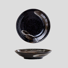 Handmade traditional "World Desolation - 世界の荒廃" deep plate Handmade Japanese traditional "World Desolation - 世界の荒廃" deep plate - Crafty-Clayworks