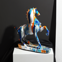 Large hand-painted "Artful Arabian" horse sculpture Large hand-painted "Artful Arabian" horse sculpture - Crafty-Clayworks