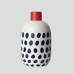 Hand-painted medium-sized "Little Red Riding Hood" vase