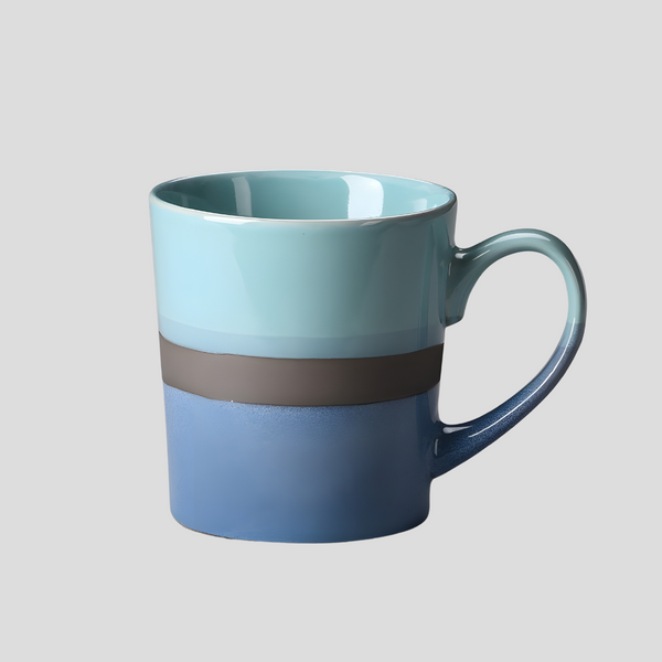 Handmade glazed "Oceanic Whispers" mug - 11oz