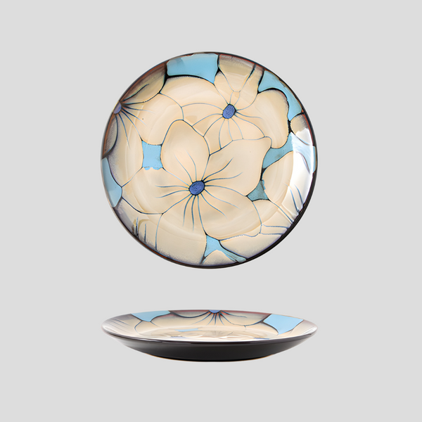 Hand-painted nature inspired "Botanical Bliss" plate - Crafty-Clayworks