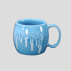 Handmade glazed "Cloudy Sky" mug - 13.5oz