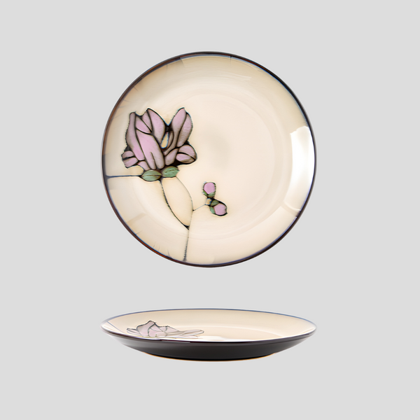 Hand-painted nature inspired "Botanical Bliss" plate - Crafty-Clayworks