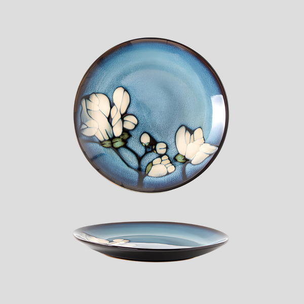 Hand-painted nature inspired "Botanical Bliss" plate - Crafty-Clayworks