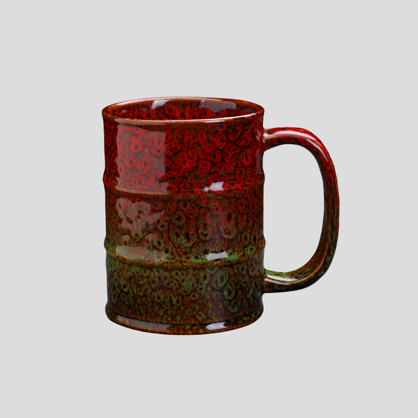 Large handmade kiln-fired "Toxic Waist" mug - 20.3oz