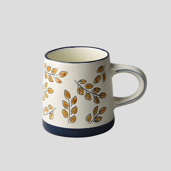 Handmade glazed "Woodland Elegance" mug - 18oz