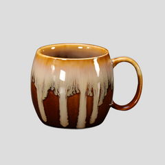 Handmade glazed "Sweet Honeycomb" mug - 13.5oz