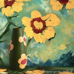 Handmade nordic inspired abstract "Bold Blossom Containers" vase - Crafty-Clayworks