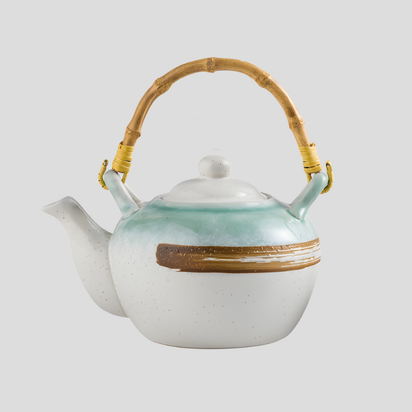 Handmade minimalistic "Misty Mountain" teapot - 1000mL - Crafty-Clayworks