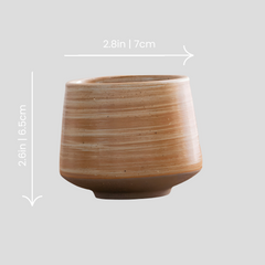 Handmade painted antique "Mars Explorer" cup - 150mL - Crafty-Clayworks