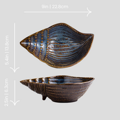 Handmade artistic "Conch" bowl - Crafty-Clayworks