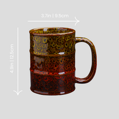 Large handmade kiln-fired "Toxic Waist" mug - 20.3oz