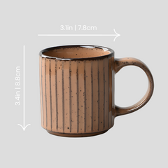 Handmade glazed "Tawny Tiger" mug - 10oz