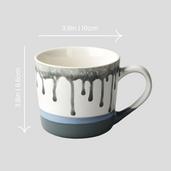 Handmade glazed "Crocodile Tears" mug - 15oz