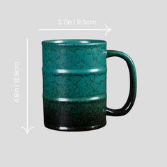 Large handmade kiln-fired "Toxic Waist" mug - 20.3oz
