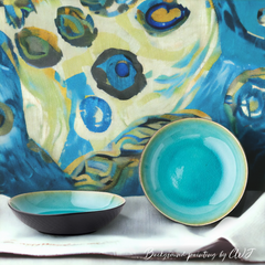 Handmade "Hyōnosen - 氷の山 " bowl - Crafty-Clayworks