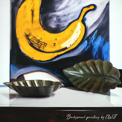 Handmade artistic "Leaf" bowl - Crafty-Clayworks