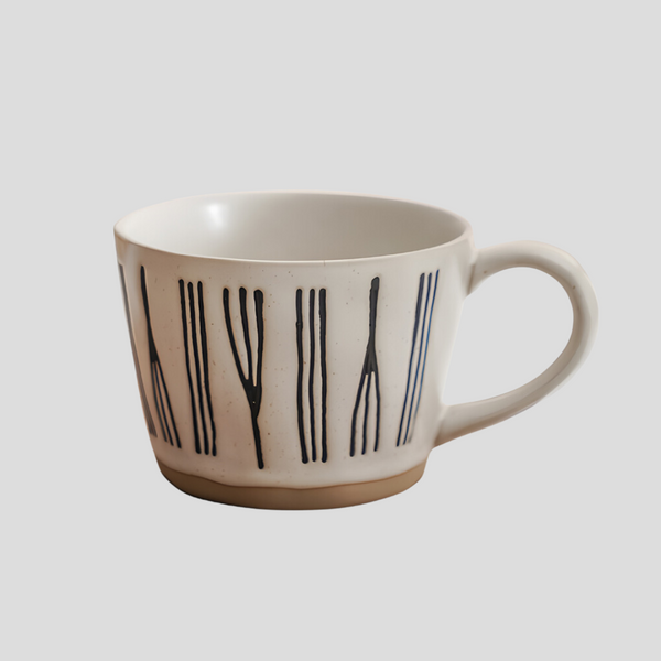 Handmade northern inspired "Mystical Bark" mug - 360mL - Crafty-Clayworks