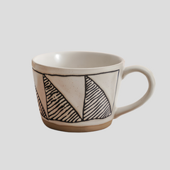 Handmade northern inspired "Midnight Tide" mug - 360mL - Crafty-Clayworks
