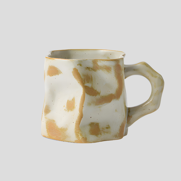 Handmade artistic and uneven "Bruised Knuckles" mug - 300mL - Crafty-Clayworks