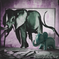 Handmade minimalistic "Tranquil Tusk" elephant sculpture - Crafty-Clayworks