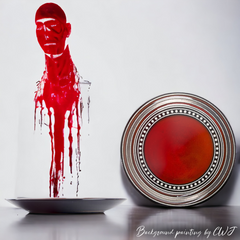 Handmade glazed artistic "Ndugu Wa Damu" plate - Crafty-Clayworks