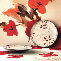 Hand-painted nature inspired "Botanical Bliss" plate - Crafty-Clayworks